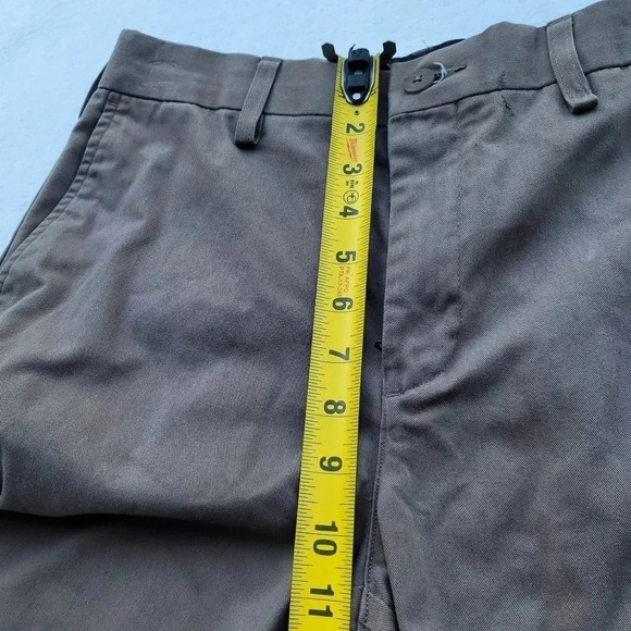 Croft & Barrow Easy Care Khaki Mens Sz 30x30 Brown Flat Front Straight Leg Pants - Picture 3 of 8